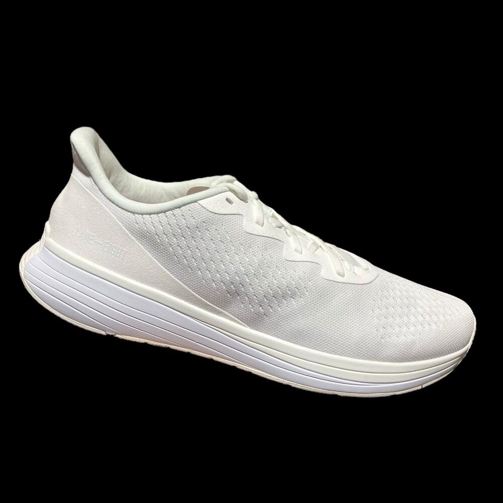 Lane-Eight Sneakers Mens 10.5 White Relay Trainer Athleisure Gym Classic Running